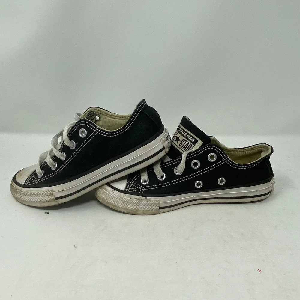 Converse Chuck Taylor All Star Low Top Black Youth Sneakers 3J235 Size 12